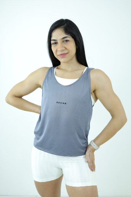 REGATA SLIM CINZA DRYFIT - Imagem 1