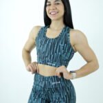 TOP NADADOR FRANZIDO AZUL MESCLADO