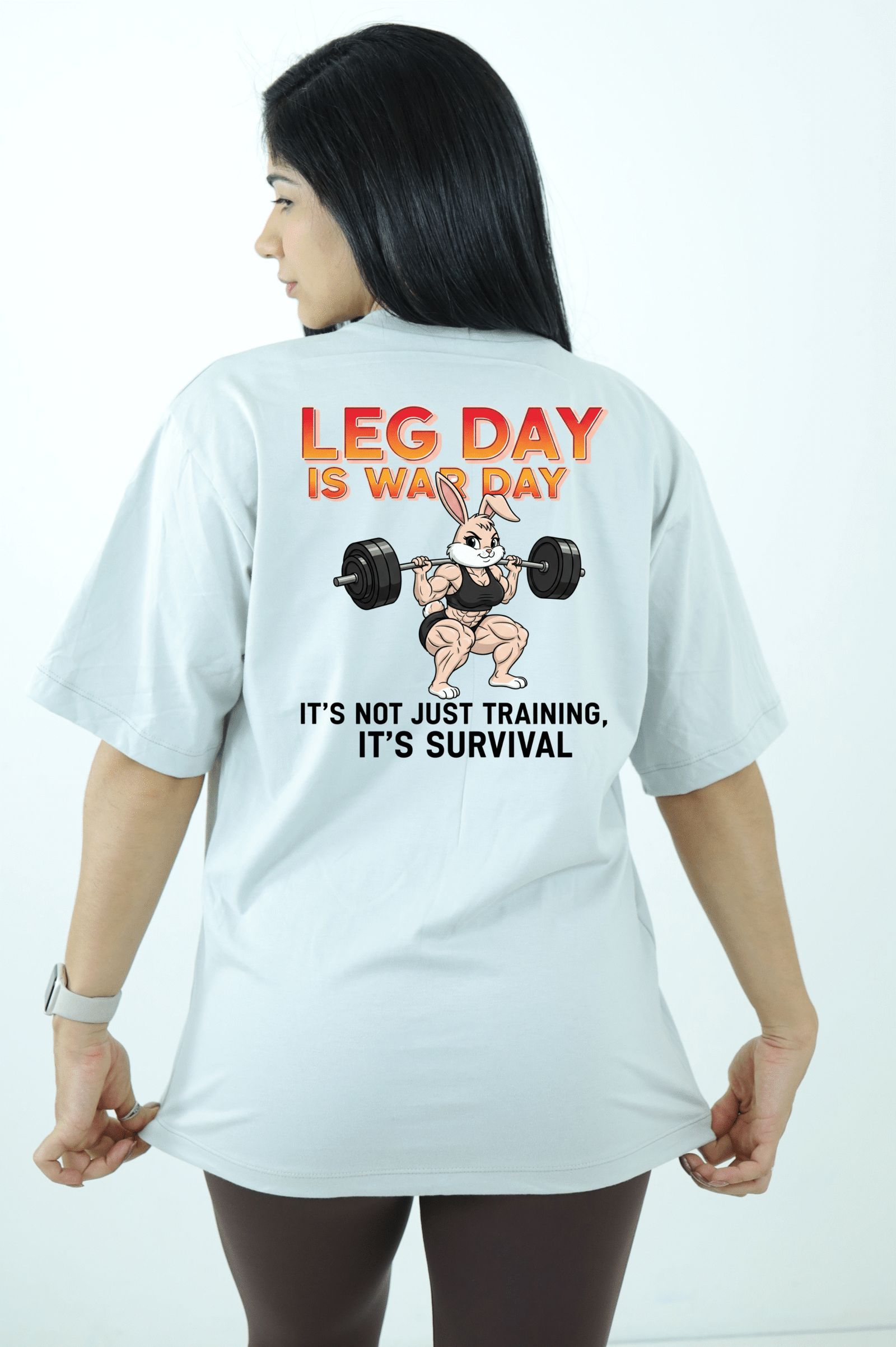 CAMISA OVERSIZED LEG DAY, IS WAR DAY - Imagem 1
