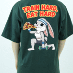 CAMISA OVERSIZED TRAIN HARD, EAT HARD